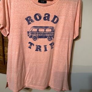 Modern Lux Peach Road Trip Tee